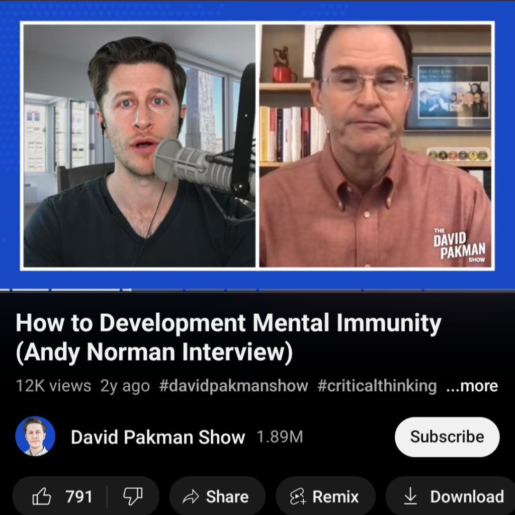 How to Develop Mental Immunity (Andy Norman Interview)