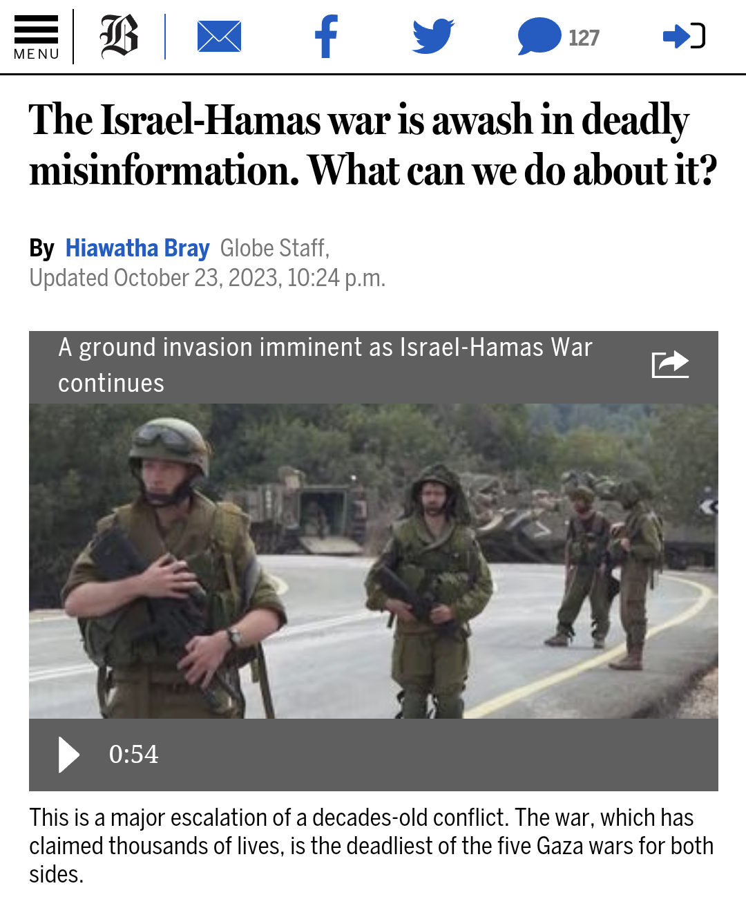The Isreal-Hamas war is awash in deadly misinformation. What can we do about it?